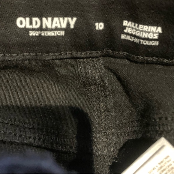 🚫SOLD on Kidizen🚫 OLD NAVY Black Jeggings Ballerina Fit size 10 - Picture 4 of 5
